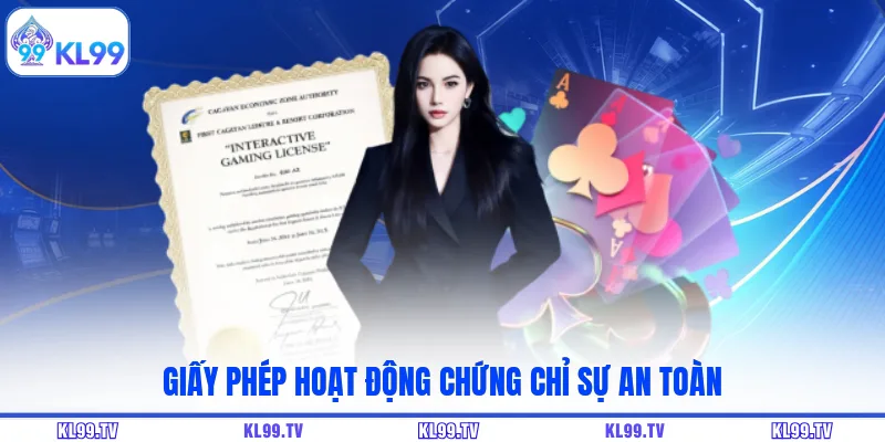 Giấy phép hoạt động chứng chỉ sự an toàn